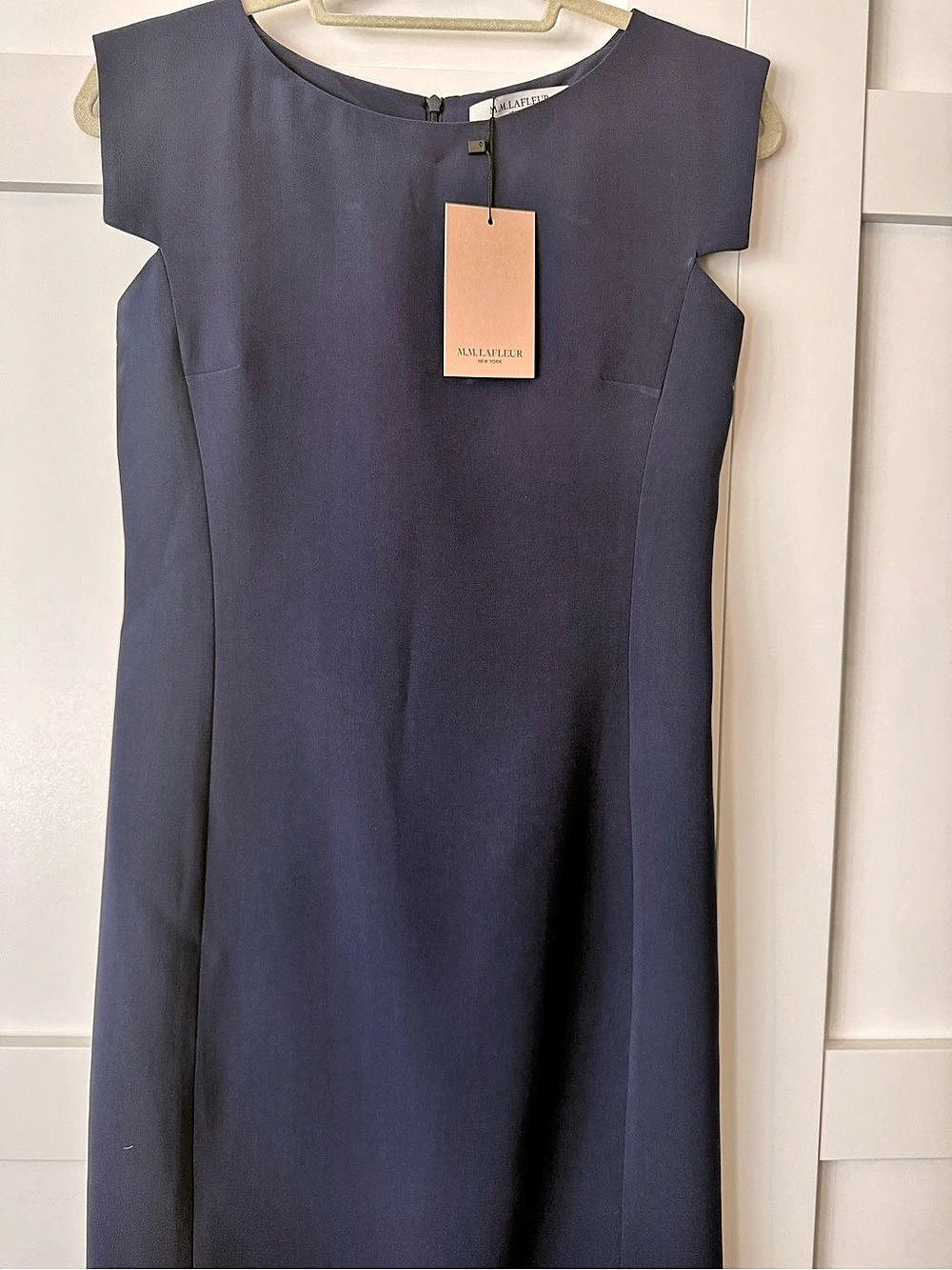 M.M. LaFleur Classic Sheath Dress in Blue NWT